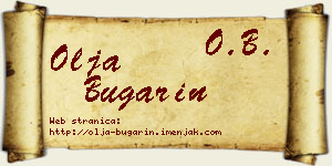 Olja Bugarin vizit kartica